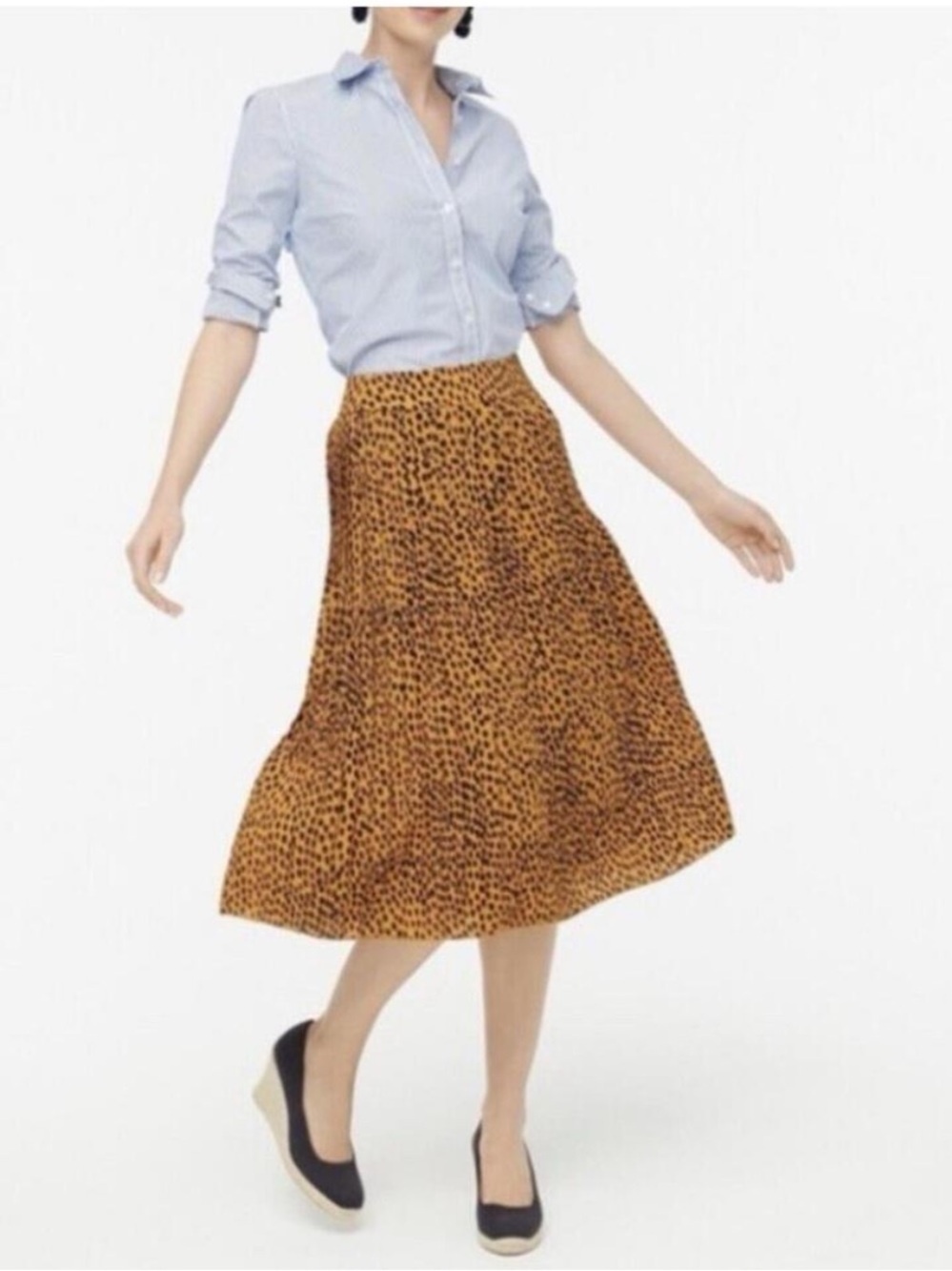 J.Crew Pleated Midi Skirt - 2 - EUC